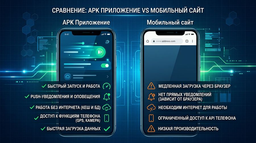 Сравнение 1Win APK приложения и мобильного сайта на Андроид — скорость, уведомления, удобство